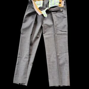 Etro Men's Trousers size M waist 33in, inseam 28in.grey 100% wool